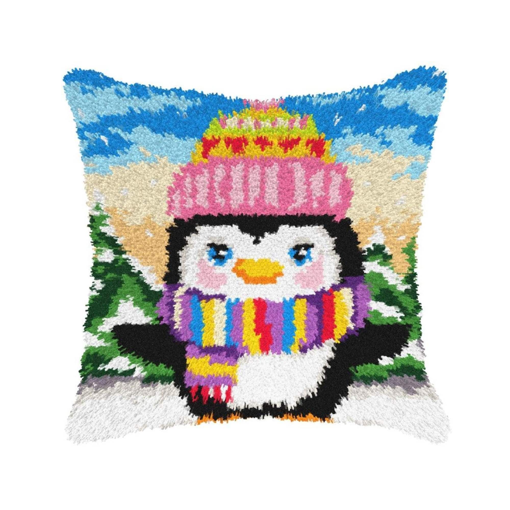 Orchidea Penguin Canvas Latch Hook Kit